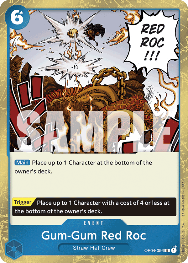 Gum-Gum Red Roc OP04-056 One Piece card