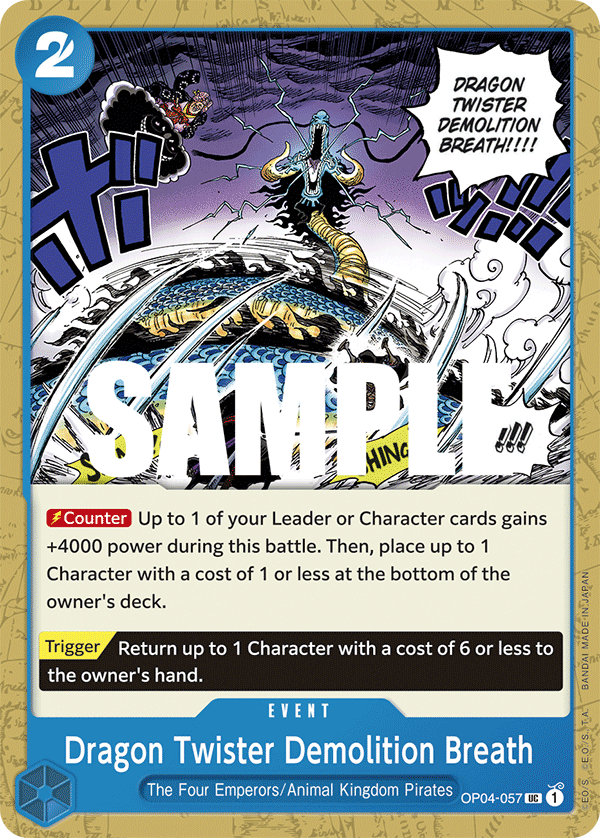 Dragon Twister Demolition Breath OP04-057 One Piece card