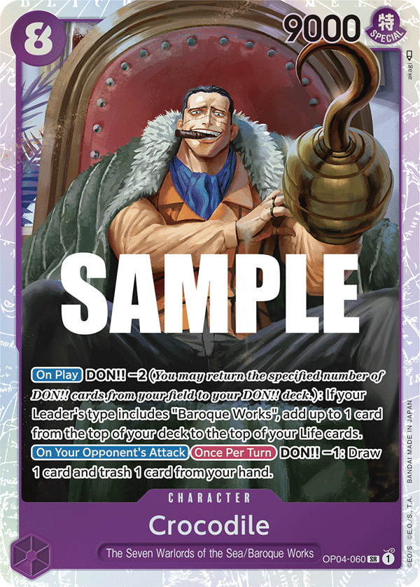Crocodile (060) OP04-060 One Piece card