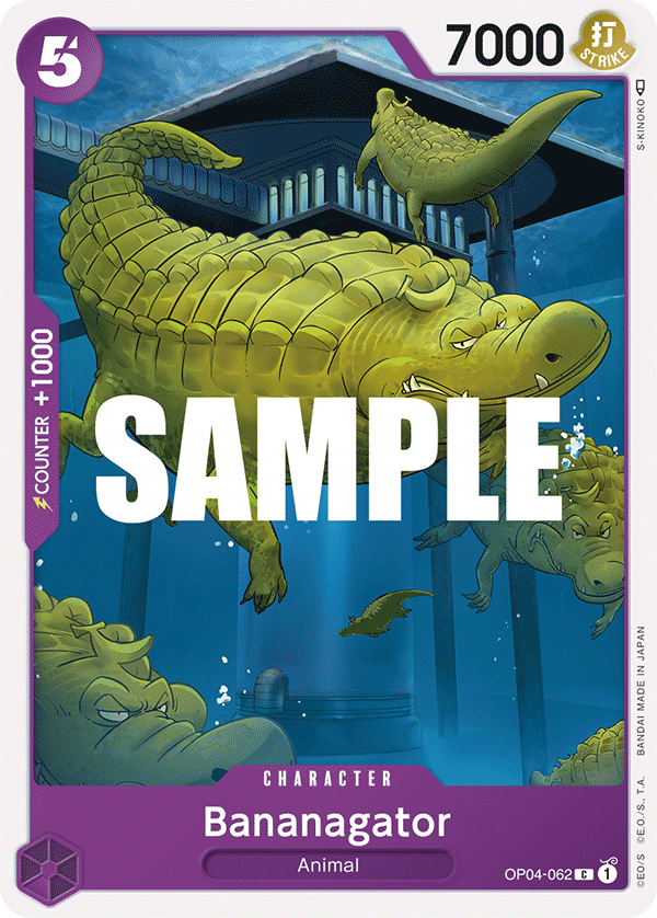 Bananagator OP04-062 One Piece card