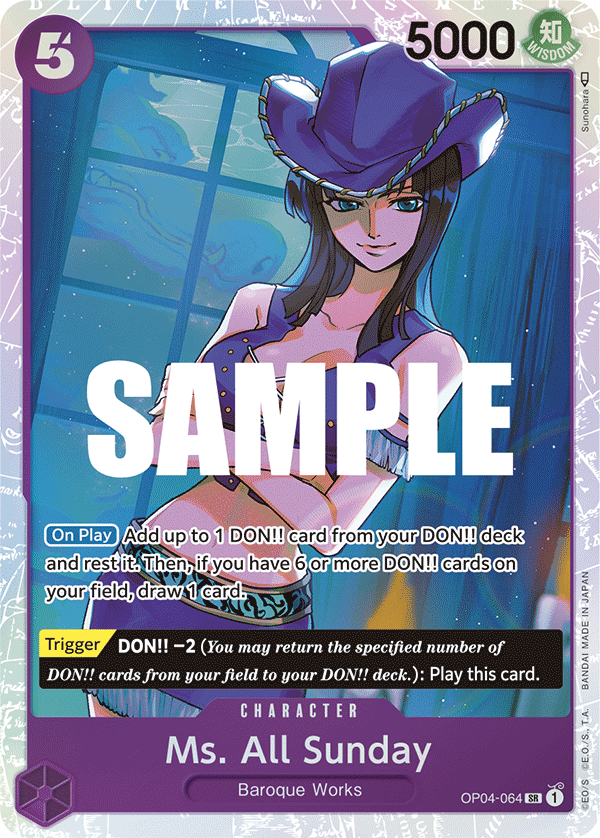 Ms. All Sunday OP04-064 One Piece card