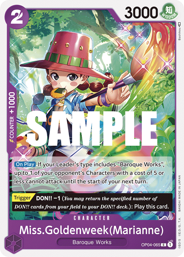 Miss.Goldenweek(Marianne) OP04-065 One Piece card