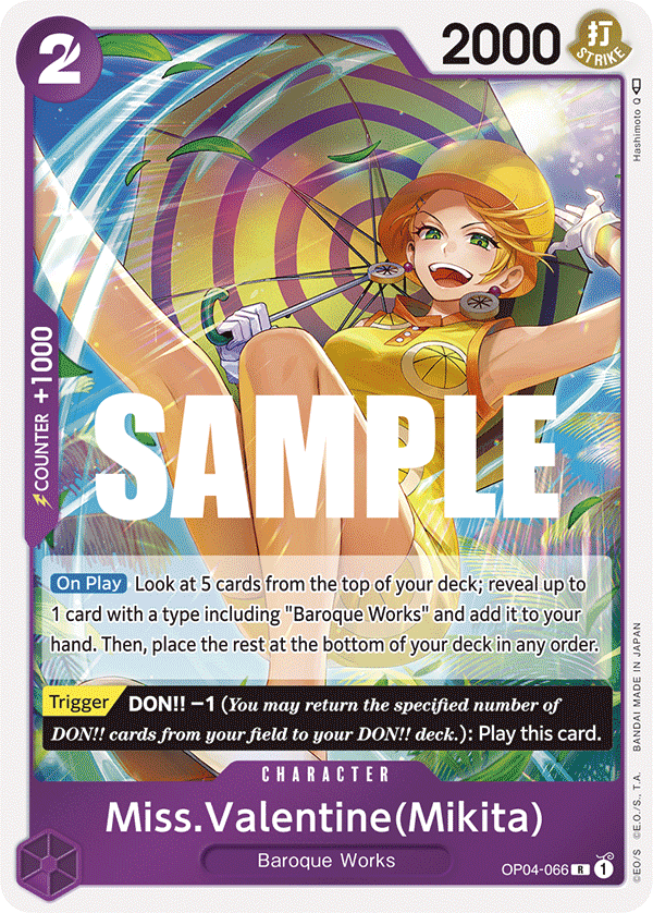 Miss.Valentine(Mikita) OP04-066 One Piece card