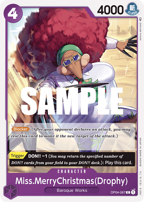 Miss.MerryChristmas(Drophy) OP04-067 One Piece card
