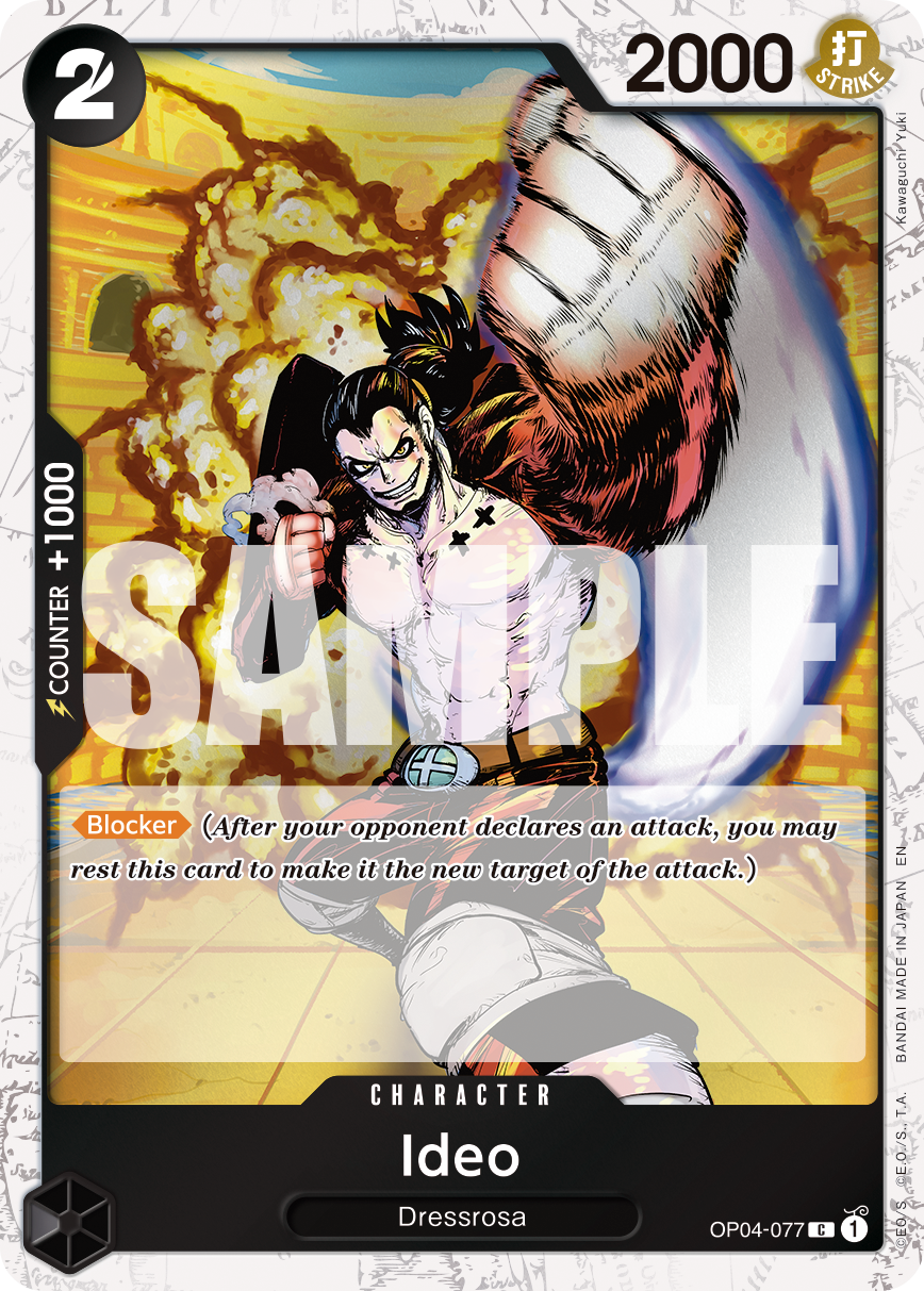 Ideo (Pirate Foil) OP04-077 One Piece card