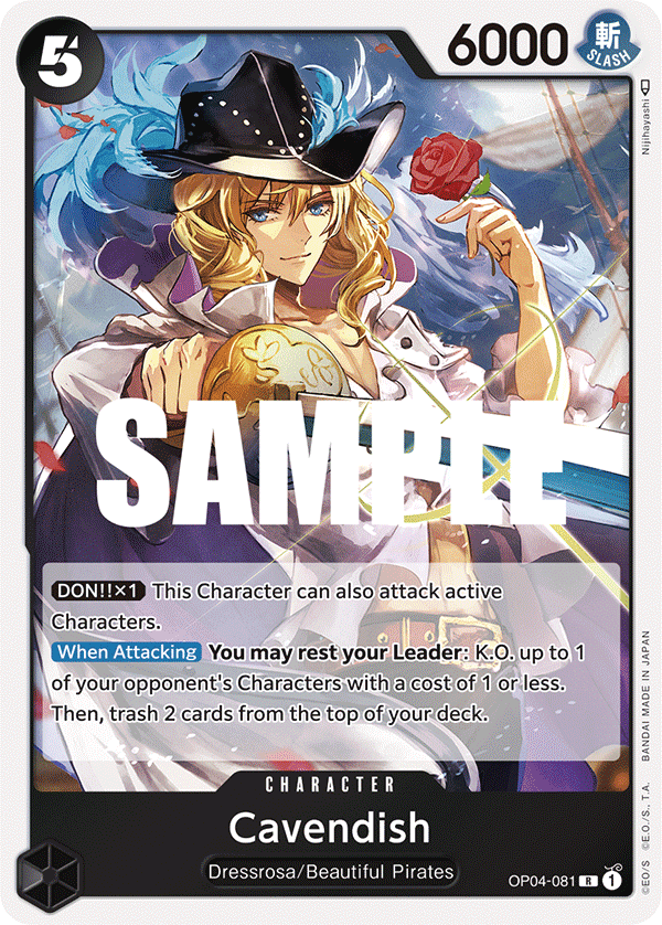 Cavendish OP04-081 One Piece card