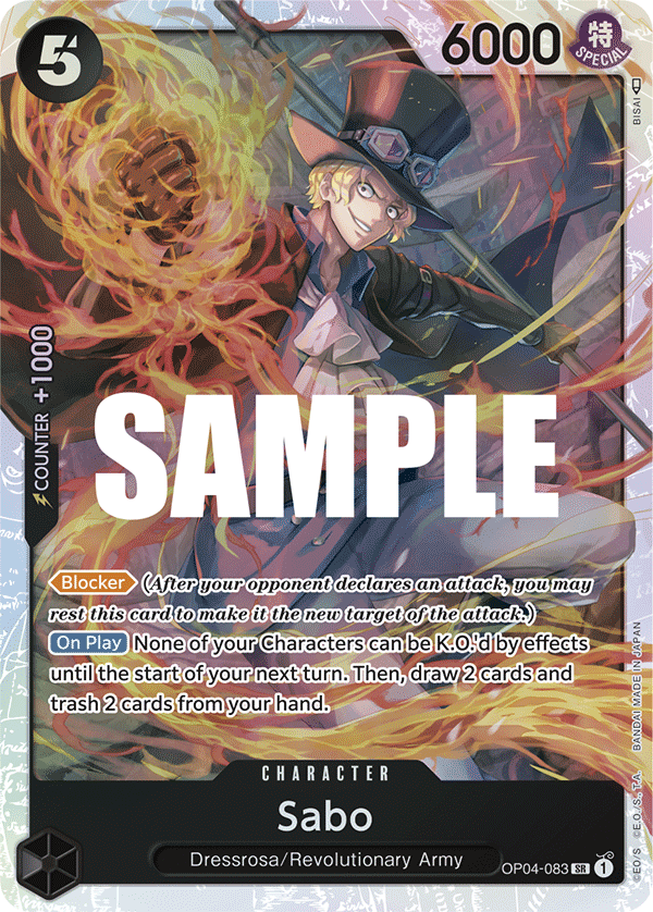 Sabo OP04-083 One Piece card