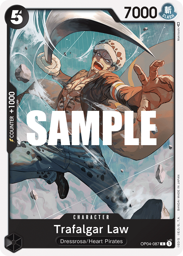 Trafalgar Law OP04-087 One Piece card