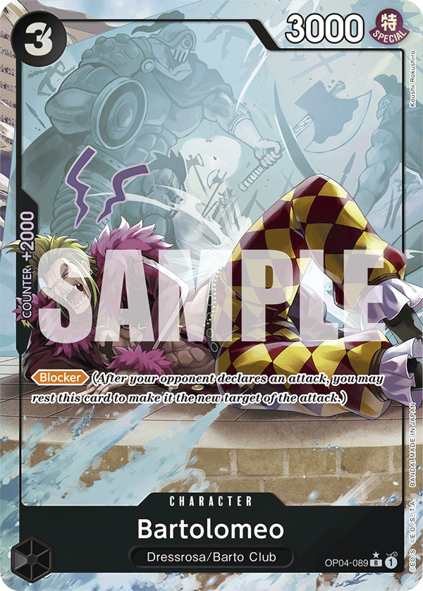Bartolomeo (OP04-089) (Full Art) OP04-089 One Piece card