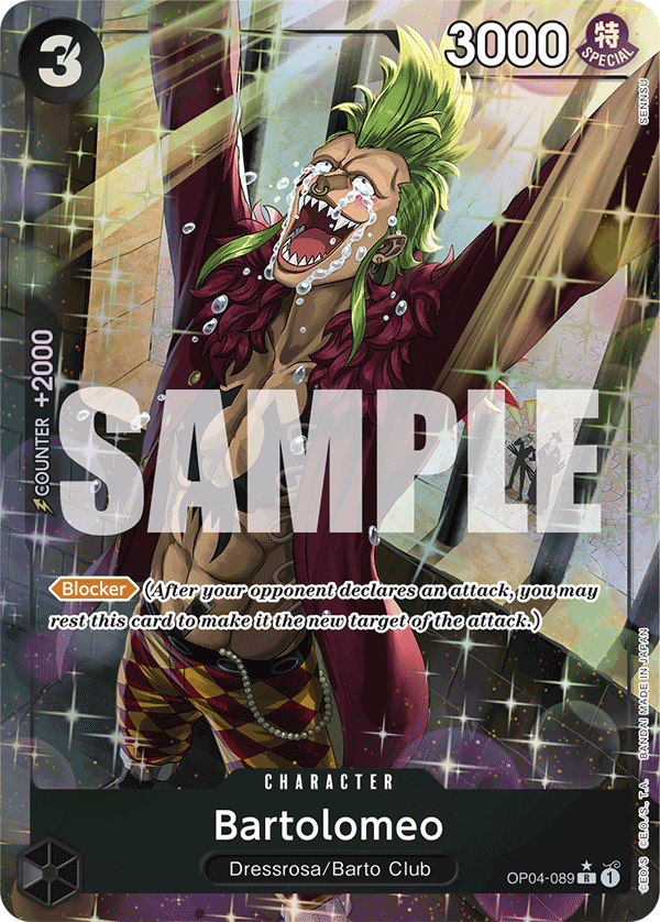 Bartolomeo (OP04-089) (Alternate Art) OP04-089 One Piece card