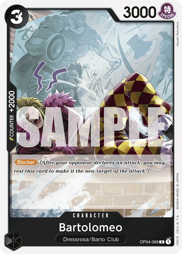 Bartolomeo (OP04-089) (Reprint) OP04-089 One Piece card
