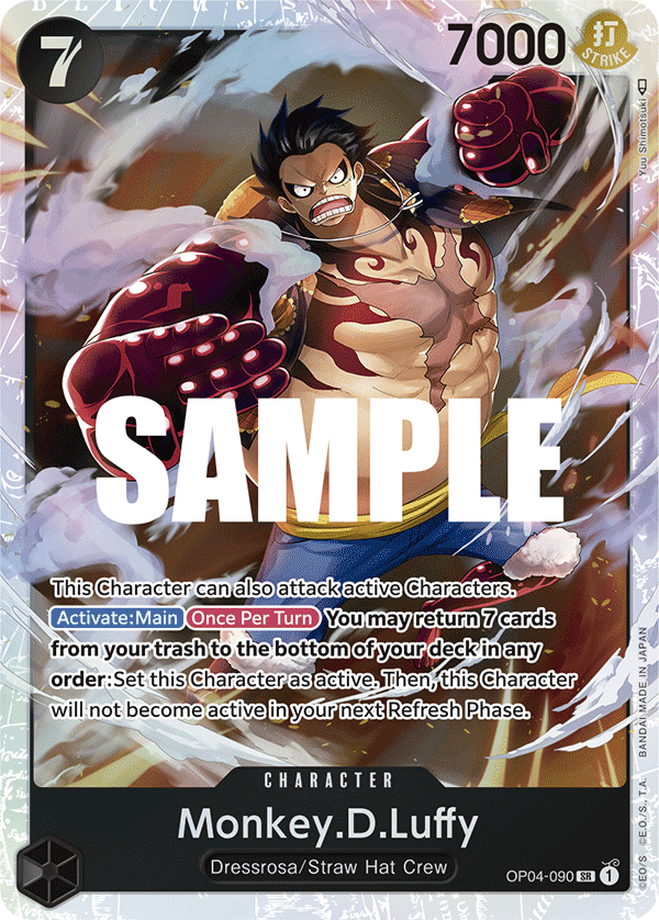 Monkey.D.Luffy (090) OP04-090 One Piece card