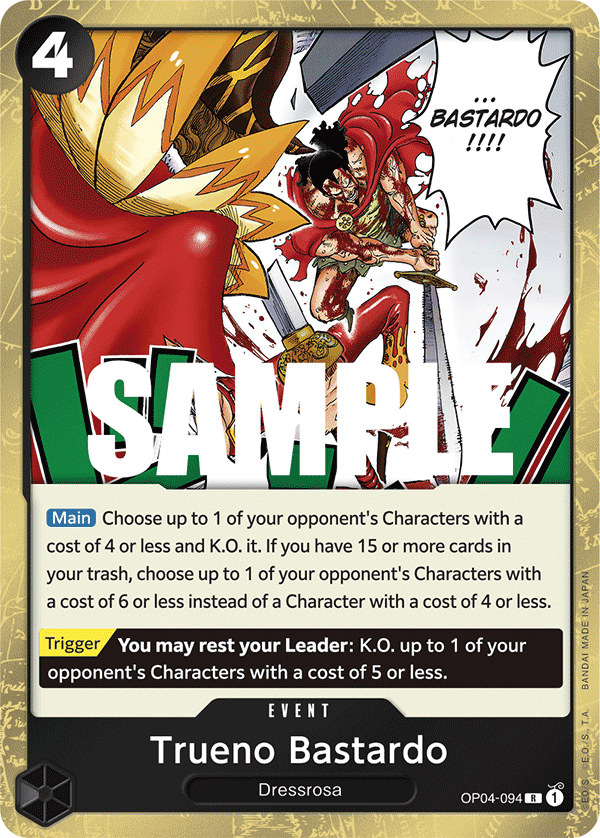 Trueno Bastardo OP04-094 One Piece card