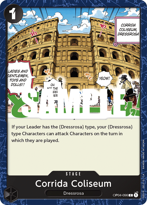 Corrida Coliseum OP04-096 One Piece card
