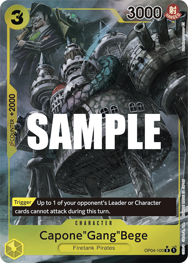 Capone"Gang"Bege (Alternate Art) OP04-100 One Piece card
