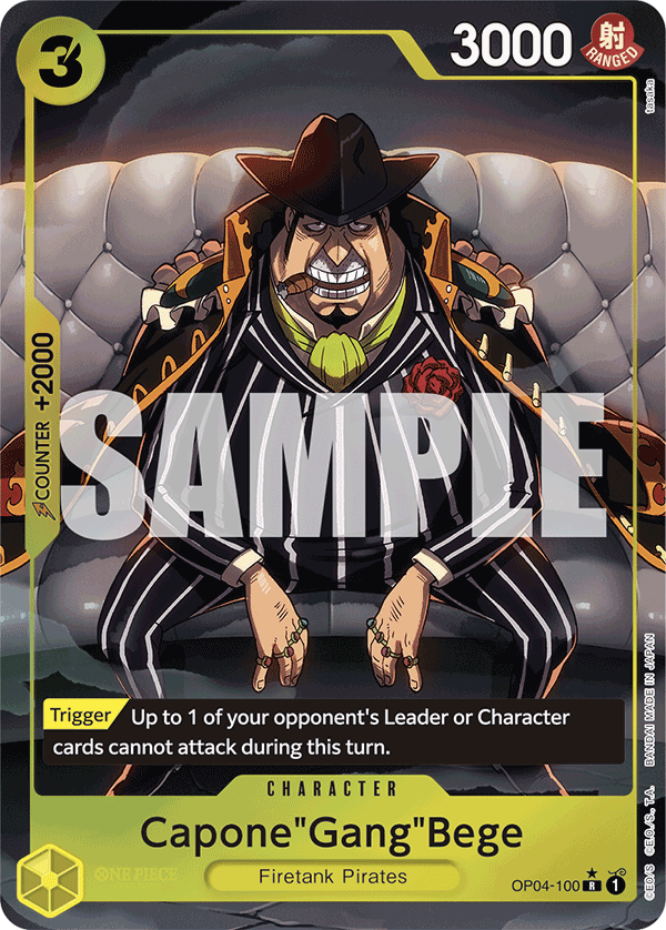 Capone"Gang"Bege (OP04-100) (Alternate Art) OP04-100 One Piece card
