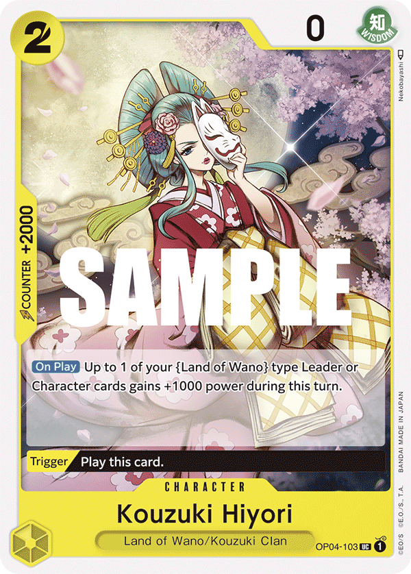 Kouzuki Hiyori OP04-103 One Piece card