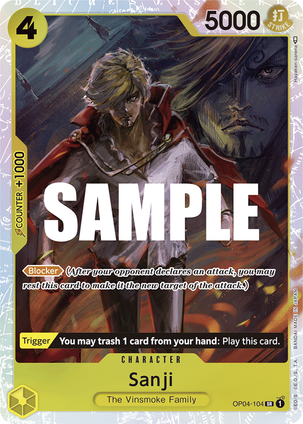 Sanji (104) OP04-104 One Piece card
