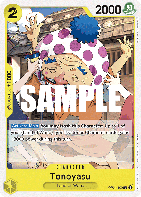 Tonoyasu OP04-109 One Piece card