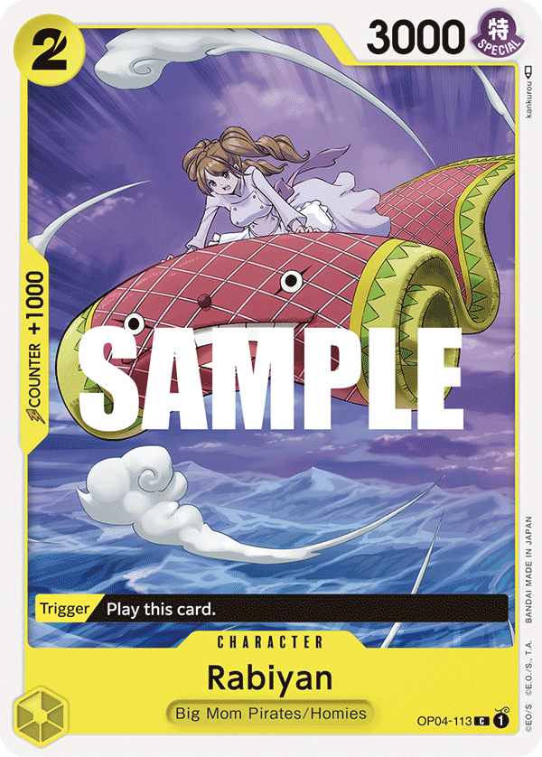 Rabiyan OP04-113 One Piece card