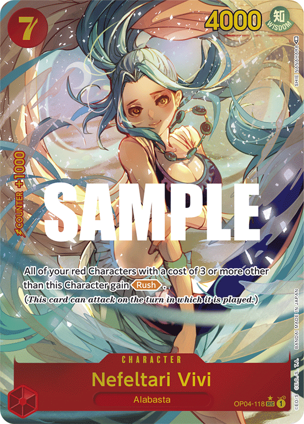 Nefeltari Vivi (118) (Alternate Art) OP04-118 One Piece card