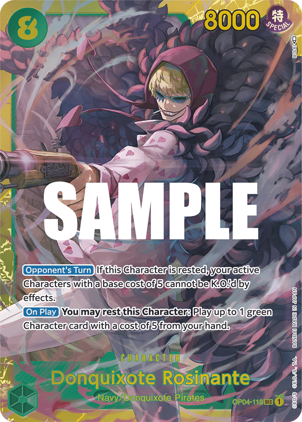 Donquixote Rosinante OP04-119 One Piece card