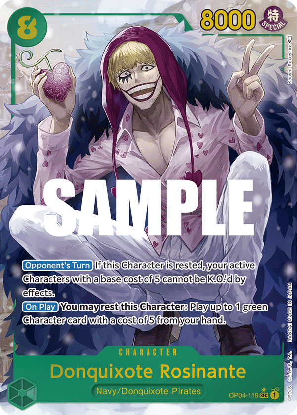 Donquixote Rosinante (Alternate Art) OP04-119 One Piece card