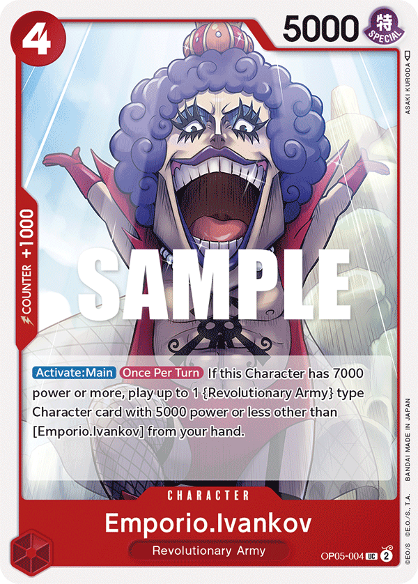 Emporio.Ivankov OP05-004 One Piece card