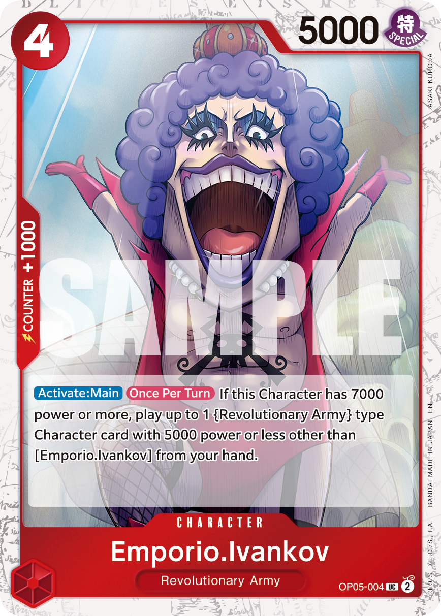Emporio.Ivankov (Pirate Foil) OP05-004 One Piece card