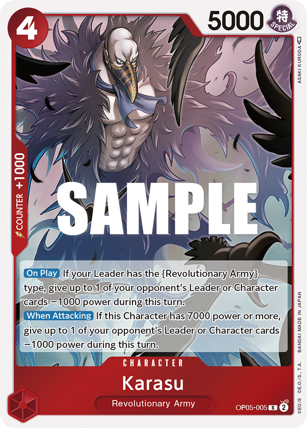 Karasu OP05-005 One Piece card