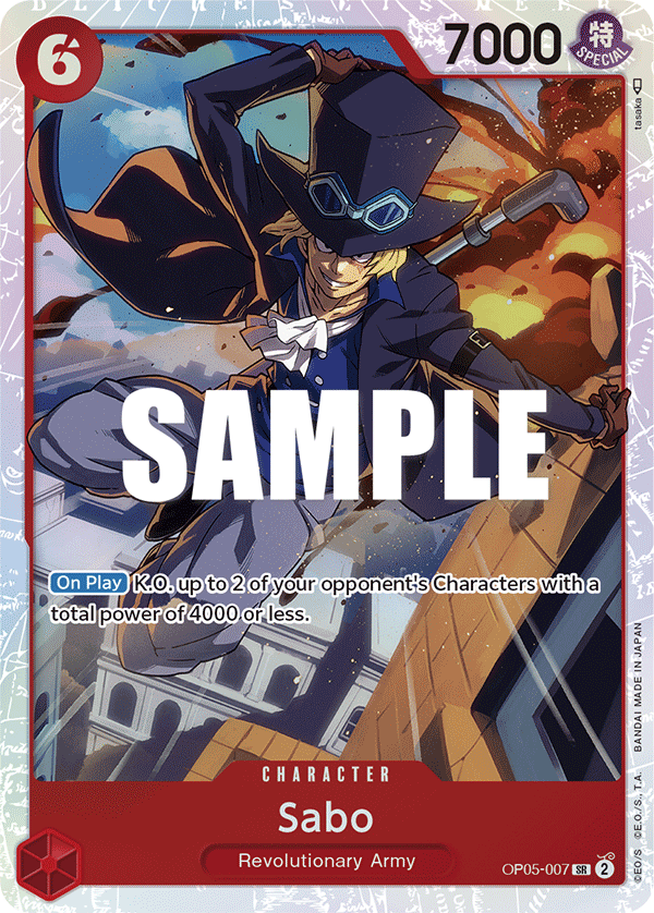 Sabo (007) OP05-007 One Piece card