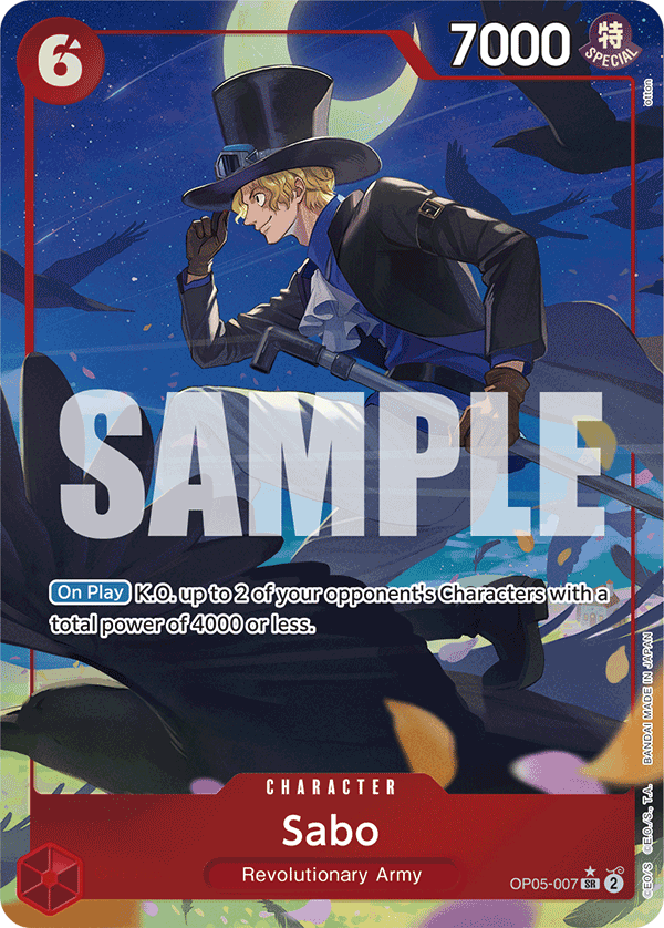 Sabo (OP05-007) (Alternate Art) OP05-007 One Piece card