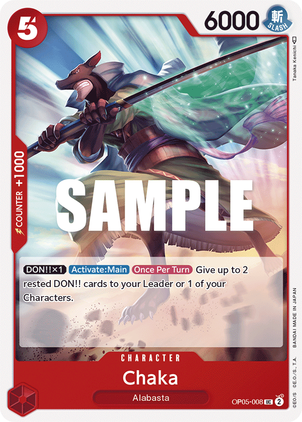 Chaka OP05-008 One Piece card