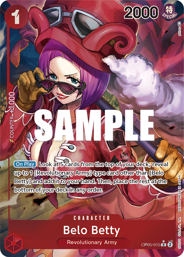 Belo Betty (015) (Alternate Art) OP05-015 One Piece card