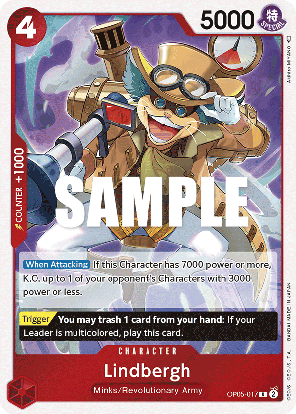 Lindbergh OP05-017 One Piece card