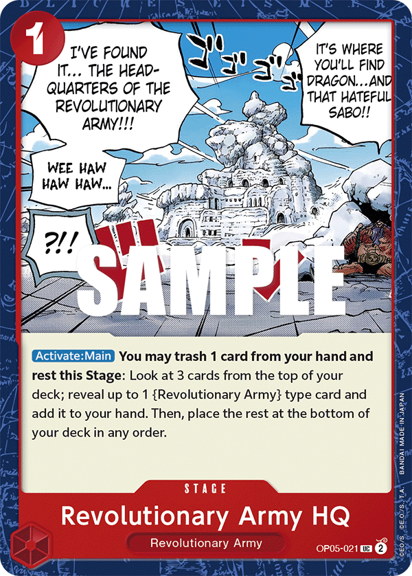 Revolutionary Army HQ OP05-021 One Piece card