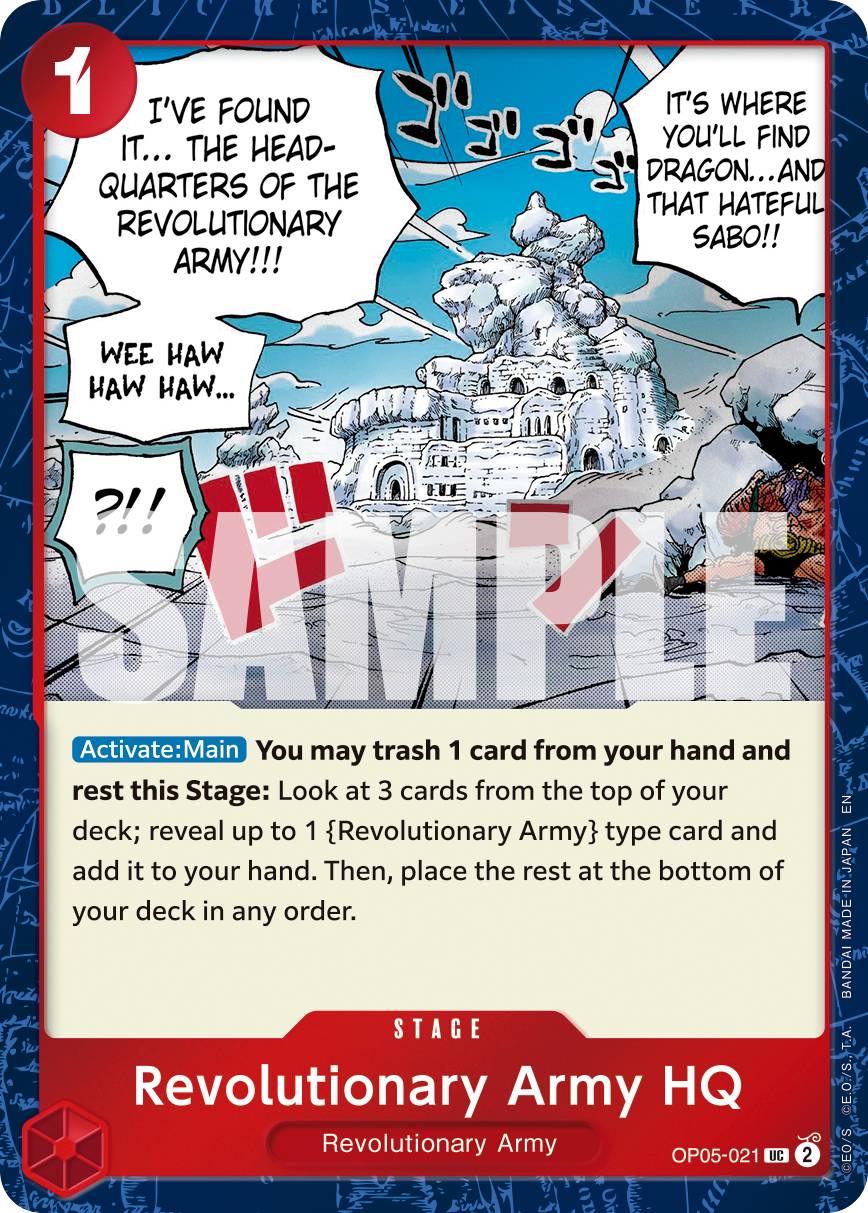 Revolutionary Army HQ (Pirate Foil) OP05-021 One Piece card
