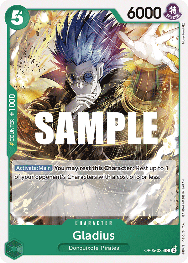 Gladius OP05-025 One Piece card