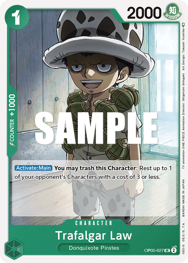 Trafalgar Law (027) OP05-027 One Piece card