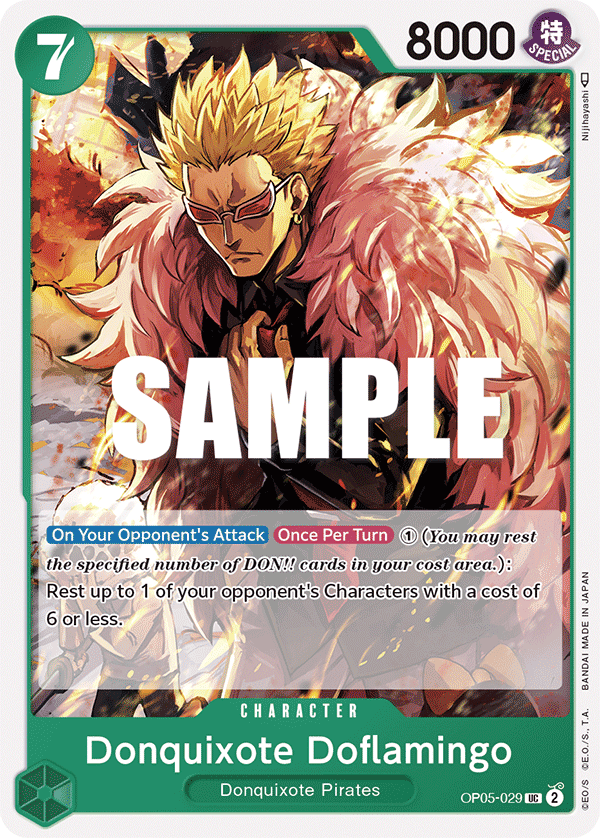 Donquixote Doflamingo (029) OP05-029 One Piece card