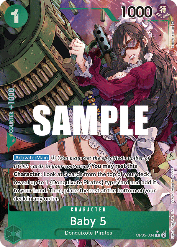 Baby 5 (034) (Alternate Art) OP05-034 One Piece card