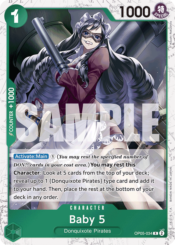 Baby 5 (OP05-034) (Jolly Roger Foil) OP05-034 One Piece card