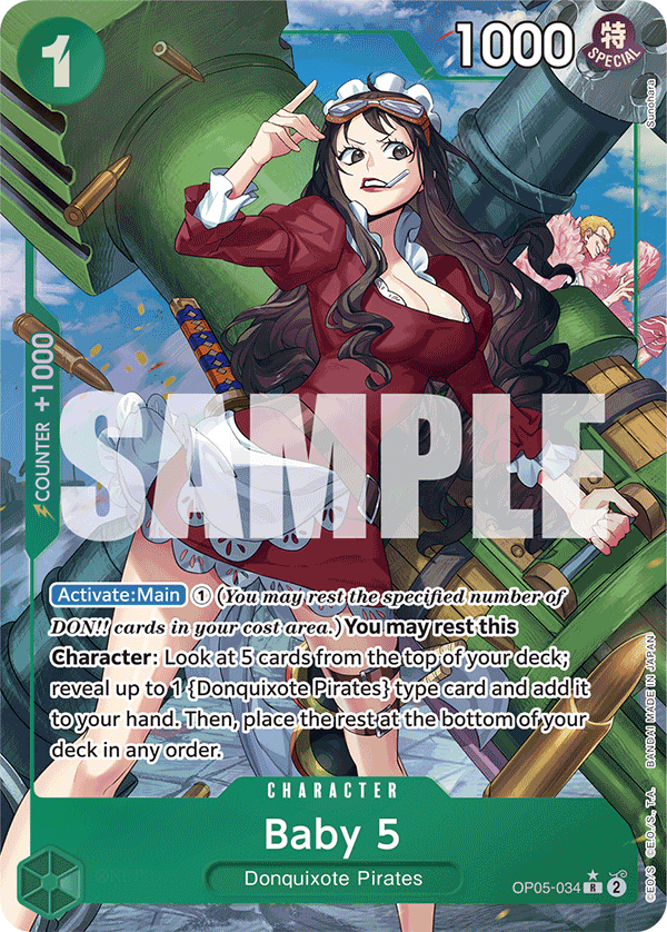 Baby 5 (OP05-034) (Alternate Art) OP05-034 One Piece card