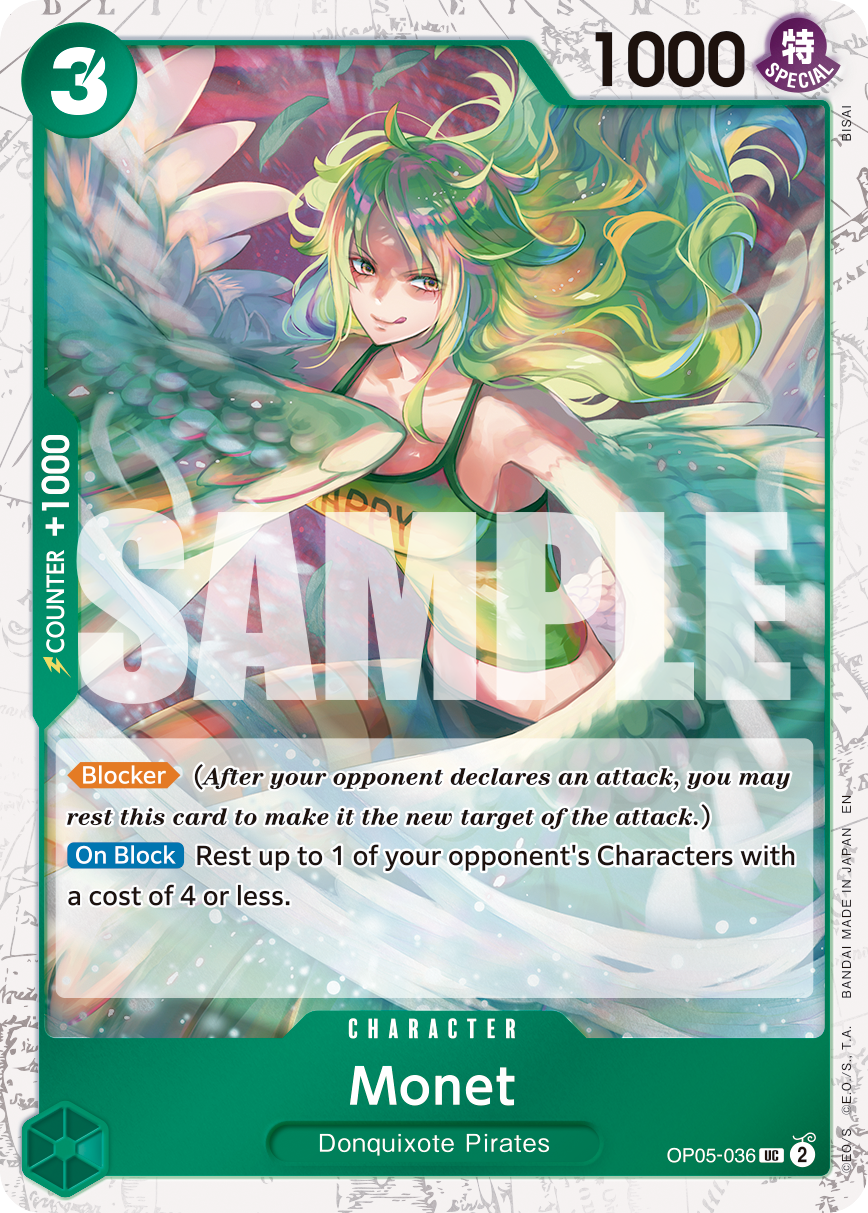 Monet (Pirate Foil) OP05-036 One Piece card