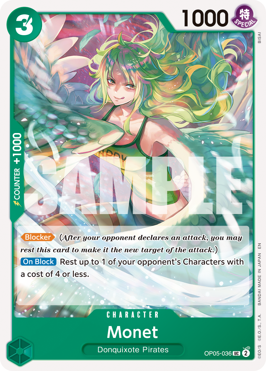 Monet (Reprint) OP05-036 One Piece card