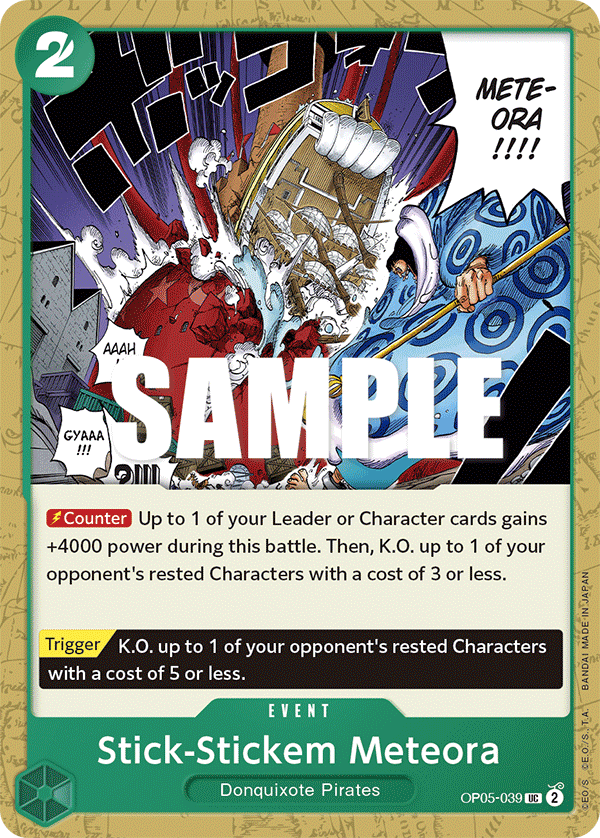 Stick-Stickem Meteora OP05-039 One Piece card