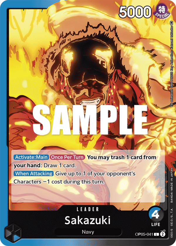 Sakazuki OP05-041 One Piece card