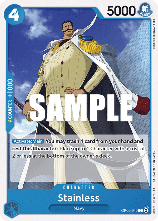 Stainless OP05-045 One Piece card