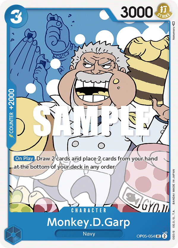 Monkey.D.Garp OP05-054 One Piece card