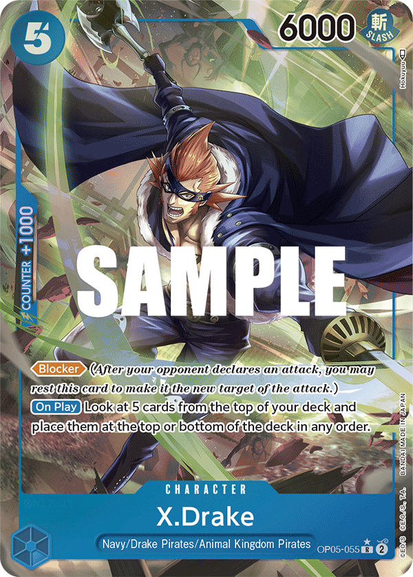 X.Drake (Alternate Art) OP05-055 One Piece card